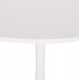 Τραπέζι τραπεζαρίας "BROLIN" από μέταλλο/mdf σε χρώμα λευκό Φ90x73
