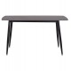 Τραπέζι τραπεζαρίας "RAVEN" από μέταλλο/κεραμικό μαύρο/ανθρακί μαρμάρου 140x80x74