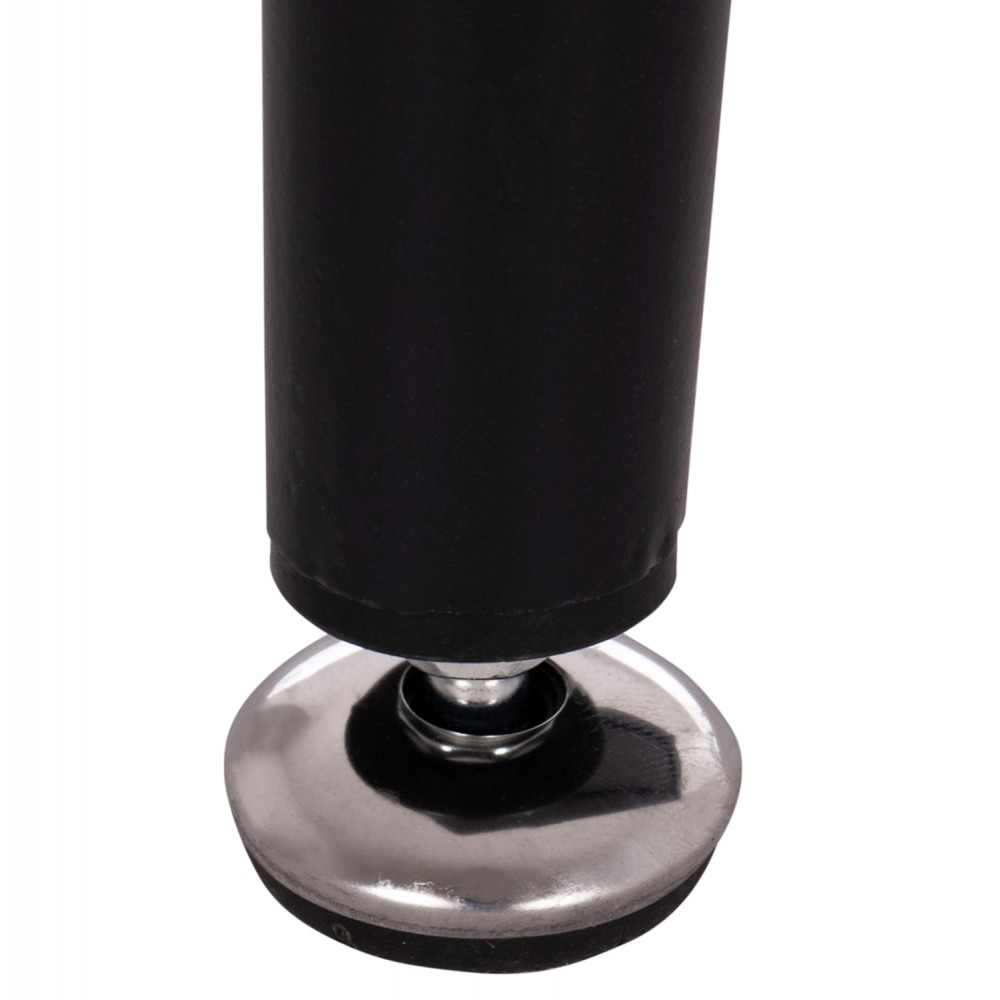 Τραπέζι τραπεζαρίας "RAVEN" από μέταλλο/κεραμικό μαύρο/ανθρακί μαρμάρου 140x80x74