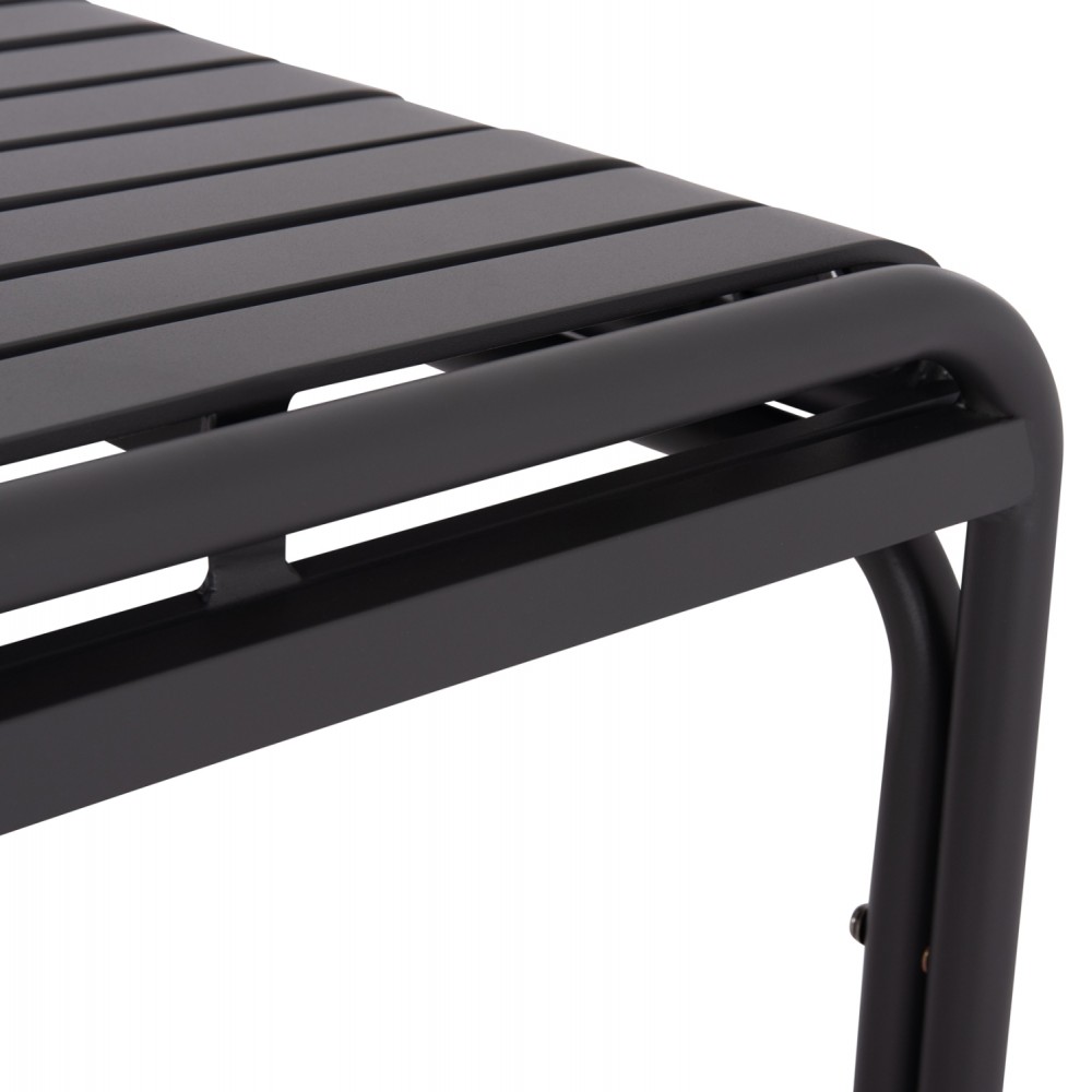 Τραπέζι "RACHEL" από αλουμίνιο σε χρώμα γκρι 80x80x76