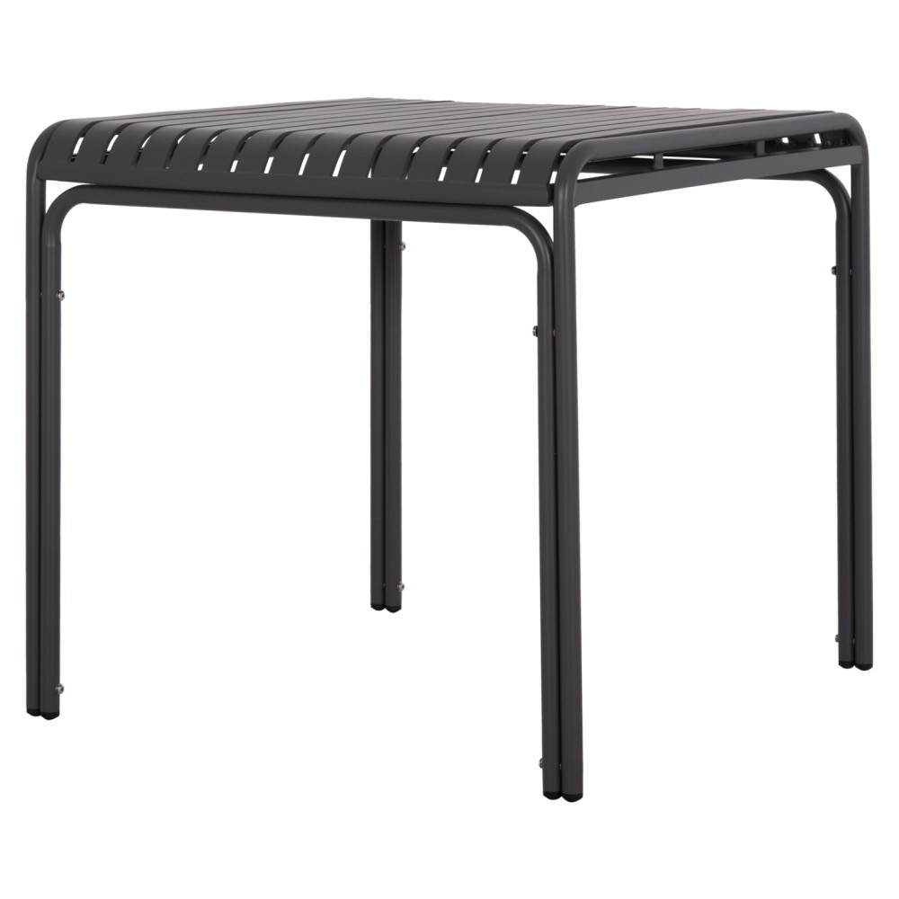 Τραπέζι "RACHEL" από αλουμίνιο σε χρώμα γκρι 80x80x76