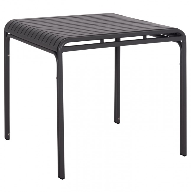 Τραπέζι "RACHEL" από αλουμίνιο σε χρώμα γκρι 80x80x76