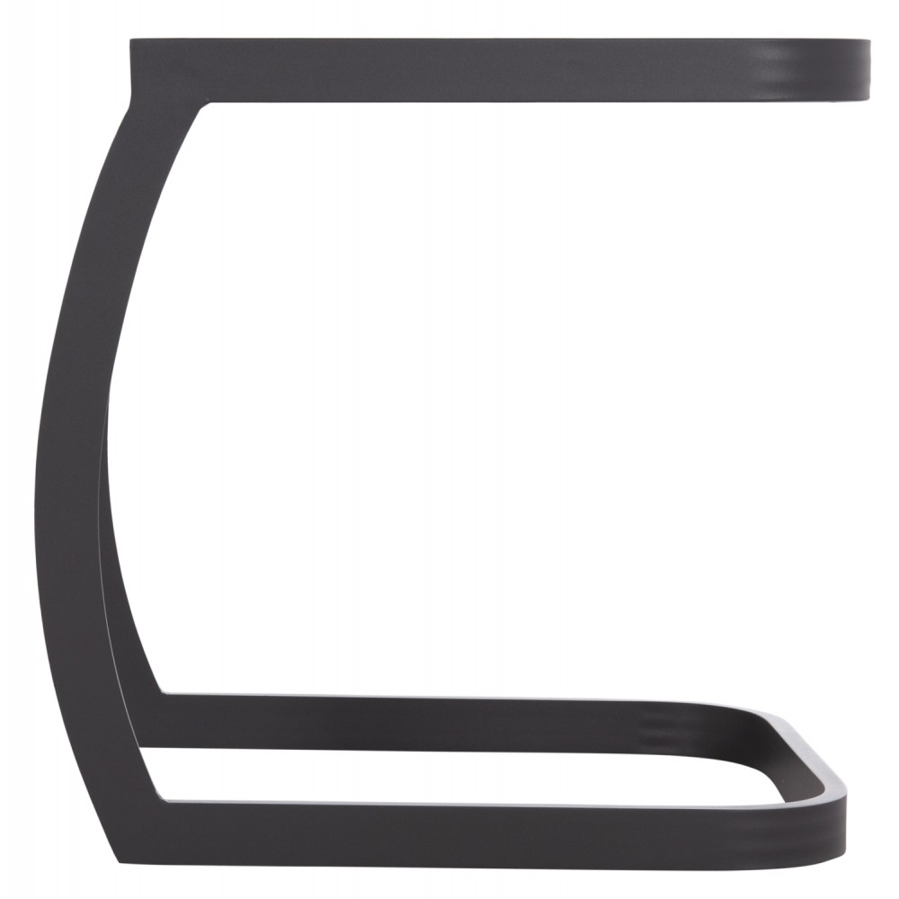 Βοηθητικό τραπέζι ξαπλώστρας "RICKON" από αλουμίνιο σε χρώμα γκρι 45x48x49.5