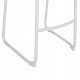Σκαμπό μπαρ "RACHEL" από αλουμίνιο σε χρώμα λευκό 47x56.5x98.5