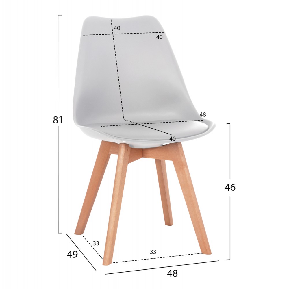 Σετ τραπεζαρίας 5τμχ " VEGAS" από mdf/pu σε χρώμα λευκό/φυσικό 120x60x74