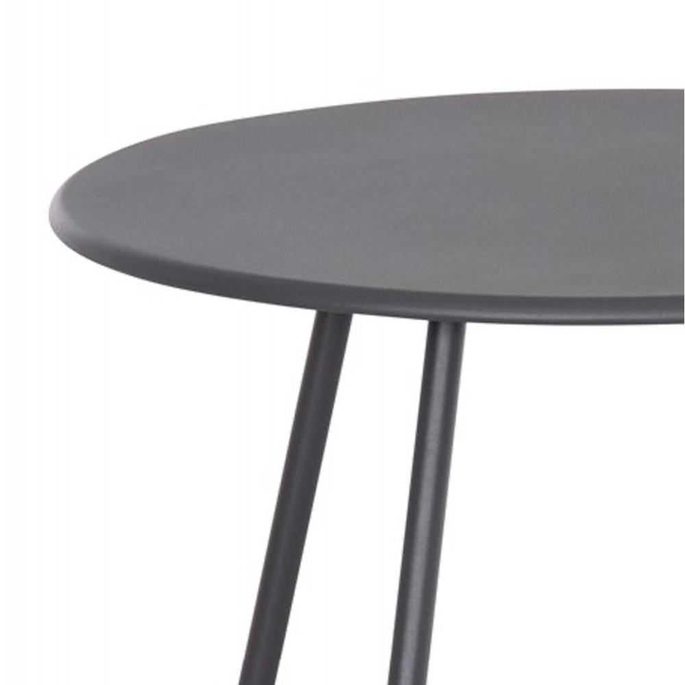 Σετ lounge 3τμχ "PONY" από μέταλλο/rattan σε χρώμα λευκό/μαύρο Φ40x50