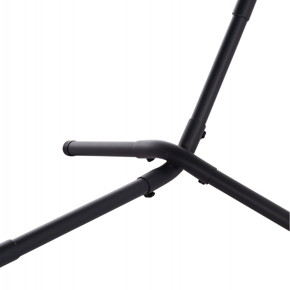 Αιώρα "CRAVE" από μέταλλο/ύφασμα σε χρώμα ανθρακί/μπεζ 265x93x105