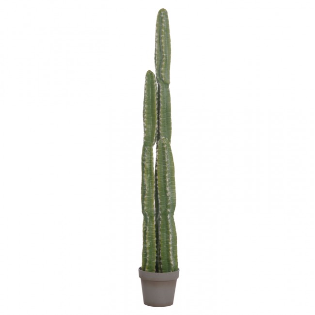 Διακοσμητικό συνθετικό φυτό κάκτος με γλάστρα Φ19.5x141