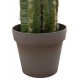 Διακοσμητικό συνθετικό φυτό κάκτος με γλάστρα Φ19.5x141