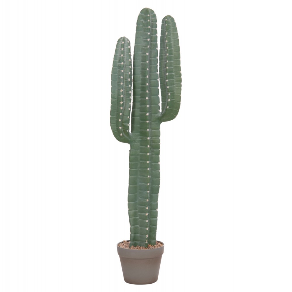 Διακοσμητικό συνθετικό φυτό κάκτος με γλάστρα 17.5x26x103