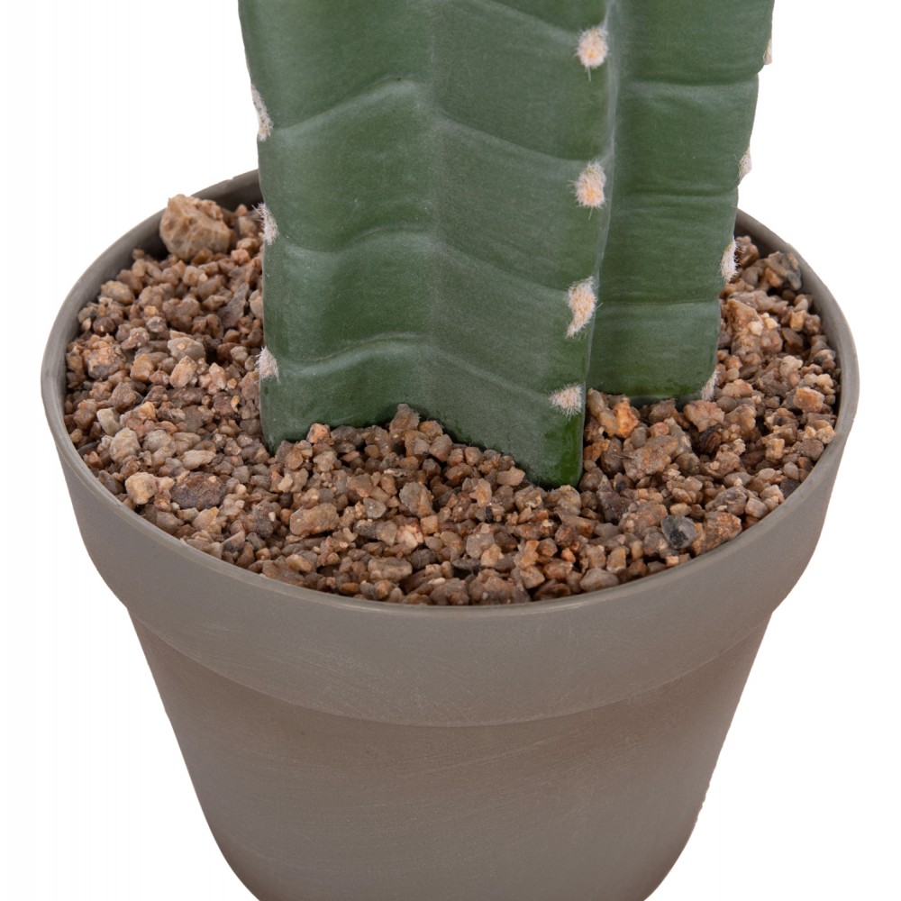 Διακοσμητικό συνθετικό φυτό κάκτος με γλάστρα 17.5x26x103