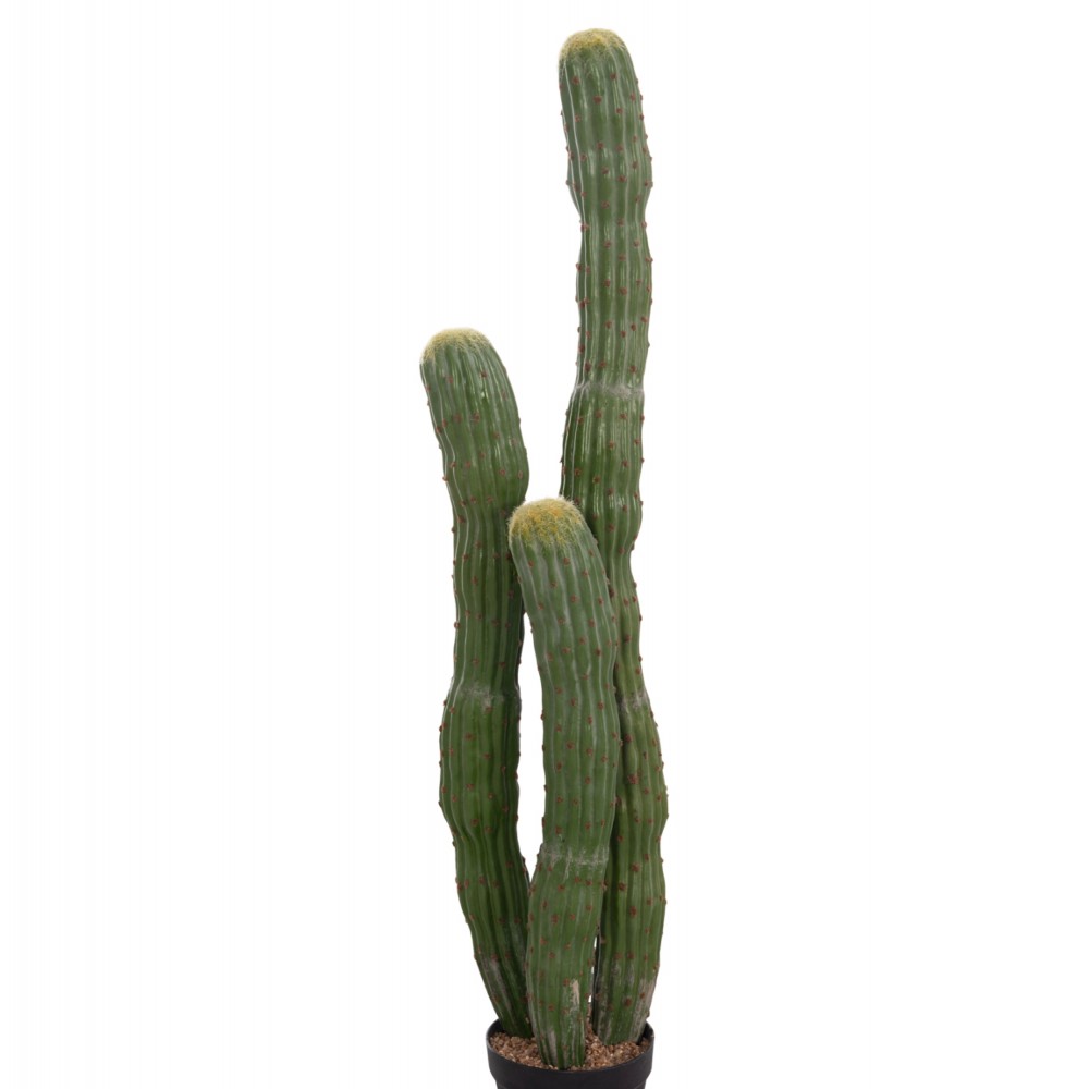 Διακοσμητικό συνθετικό φυτό κάκτος με γλάστρα Φ17.5x115