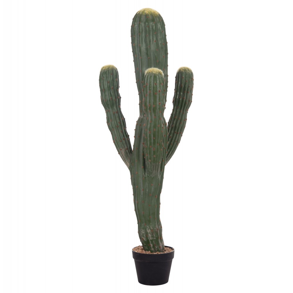 Διακοσμητικό συνθετικό φυτό κάκτος με γλάστρα 17.5x42x113