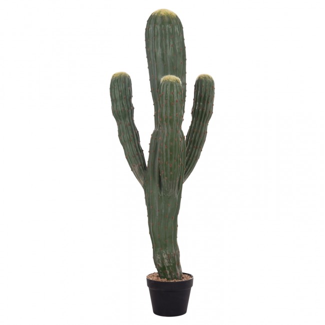 Διακοσμητικό συνθετικό φυτό κάκτος με γλάστρα 17.5x42x113