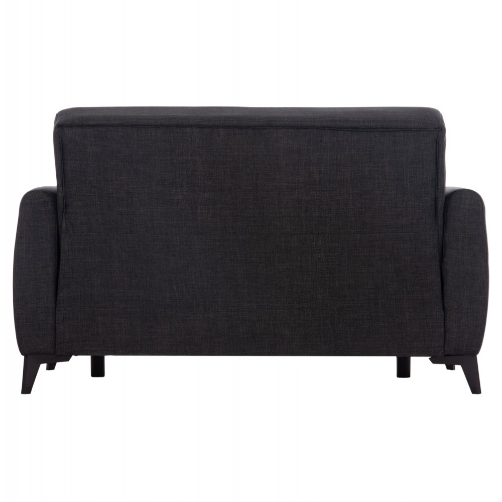 Καναπές-κρεβάτι "NIKKO" διθέσιος με αποθηκευτικό χώρο από ύφασμα σε χρώμα γκρι 144x75x84