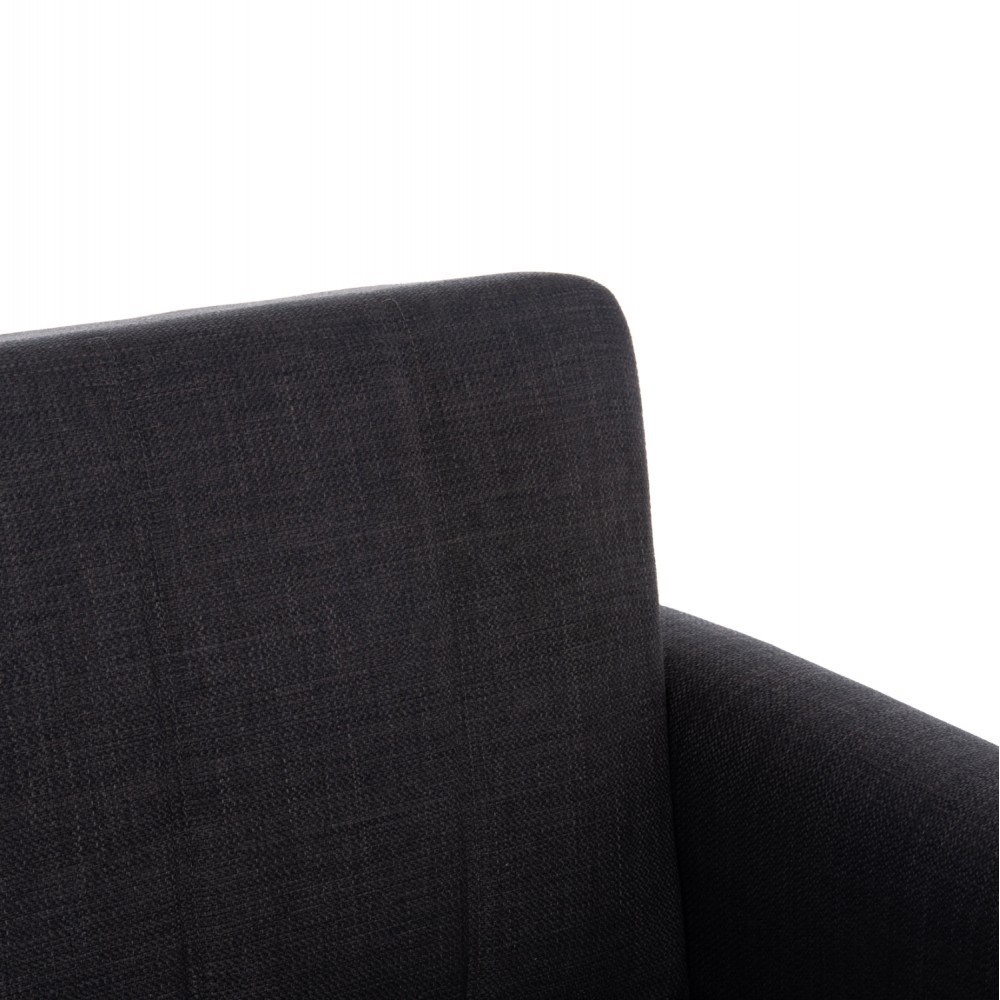 Καναπές-κρεβάτι "NIKKO" διθέσιος με αποθηκευτικό χώρο από ύφασμα σε χρώμα γκρι 144x75x84