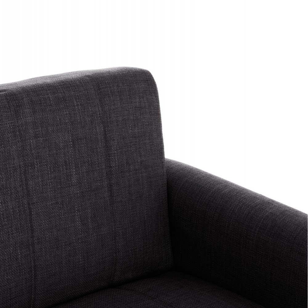 Καναπές-κρεβάτι "NIKKO" τριθέσιος με αποθηκευτικό χώρο από ύφασμα σε χρώμα γκρι 209x76x83