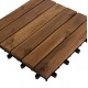 Σετ πλακάκια 10τμχ από μασίφ ξύλο ακακίας σε χρώμα φυσικό 30x30x2.4