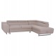 Καναπές-κρεβάτι "ENCORE" δεξιά γωνία με αποθηκευτικό χώρο από ύφασμα σε χρώμα μπεζ 285x205x90