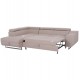 Καναπές-κρεβάτι "ENCORE" αριστερή γωνία με αποθηκευτικό χώρο από ύφασμα σε χρώμα μπεζ 285x205x90