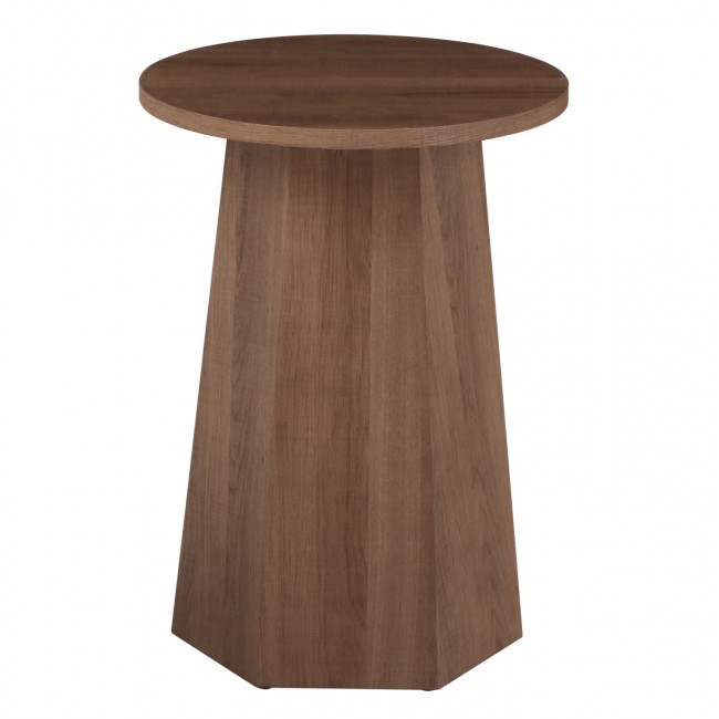 Τραπέζι σαλονιού "CARPEN" από mdf σε χρώμα φυσικό Φ40x55.5