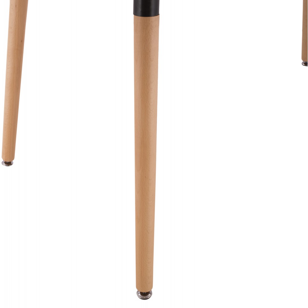 Σετ τραπεζαρίας "VEGAS" 5τμχ από ξύλο/mdf/ύφασμα σε χρώμα φυσικό/μπεζ 120x80x73