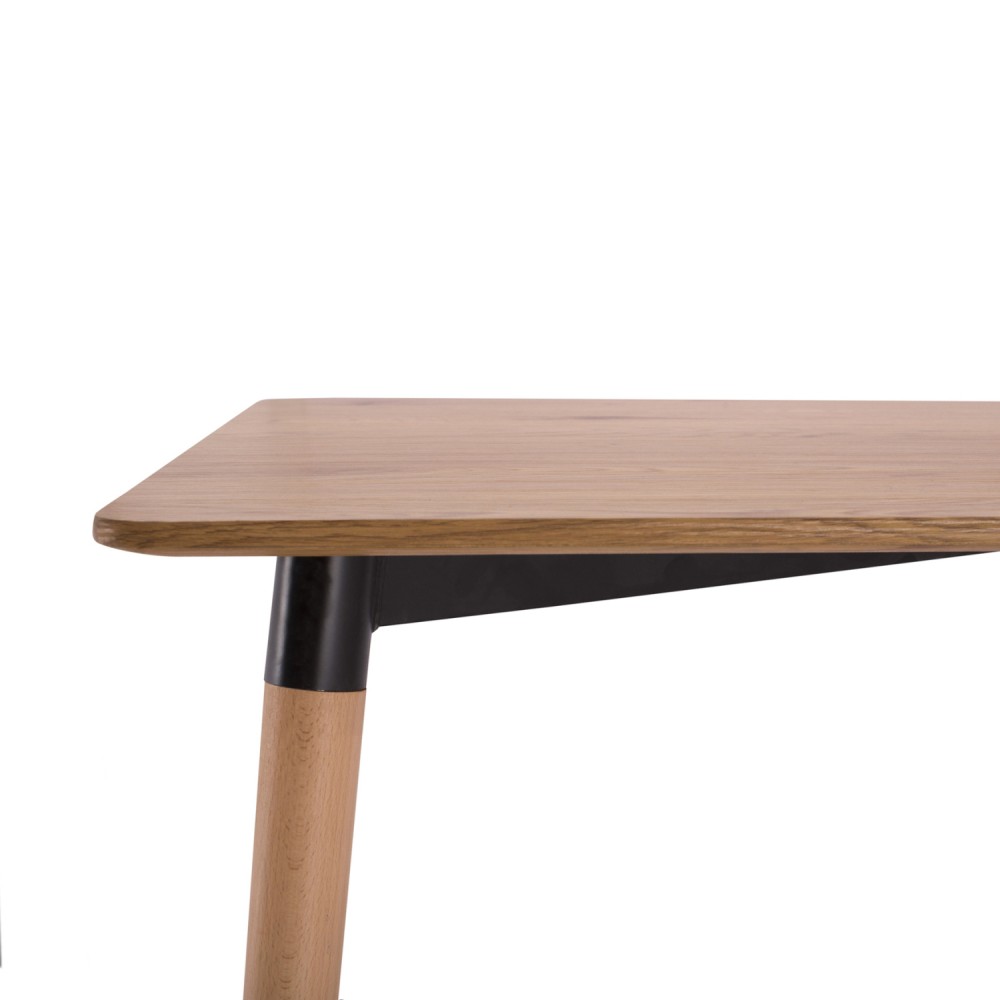 Σετ τραπεζαρίας "VANESSA" 5τμχ από ξύλο/mdf/pp σε χρώμα φυσικό/καπουτσίνο 120x80x73