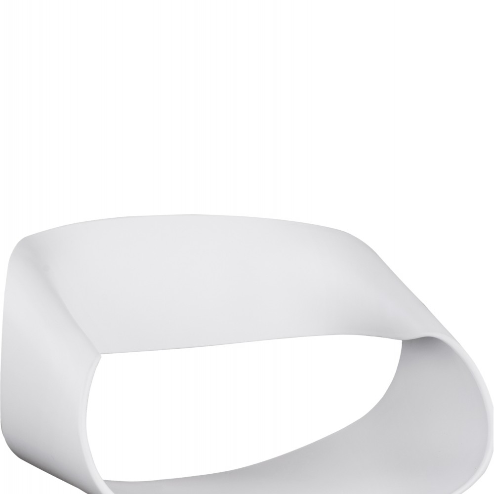 Σετ τραπεζαρίας "MAGGIE" 5τμχ από ξύλο/mdf/pp σε χρώμα φυσικό/λευκό Φ120x75