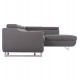 Καναπές-κρεβάτι "ENCORE" δεξιά γωνία με αποθηκευτικό χώρο από ύφασμα σε χρώμα γκρι 285x205x90