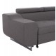 Καναπές-κρεβάτι "ENCORE" δεξιά γωνία με αποθηκευτικό χώρο από ύφασμα σε χρώμα γκρι 285x205x90