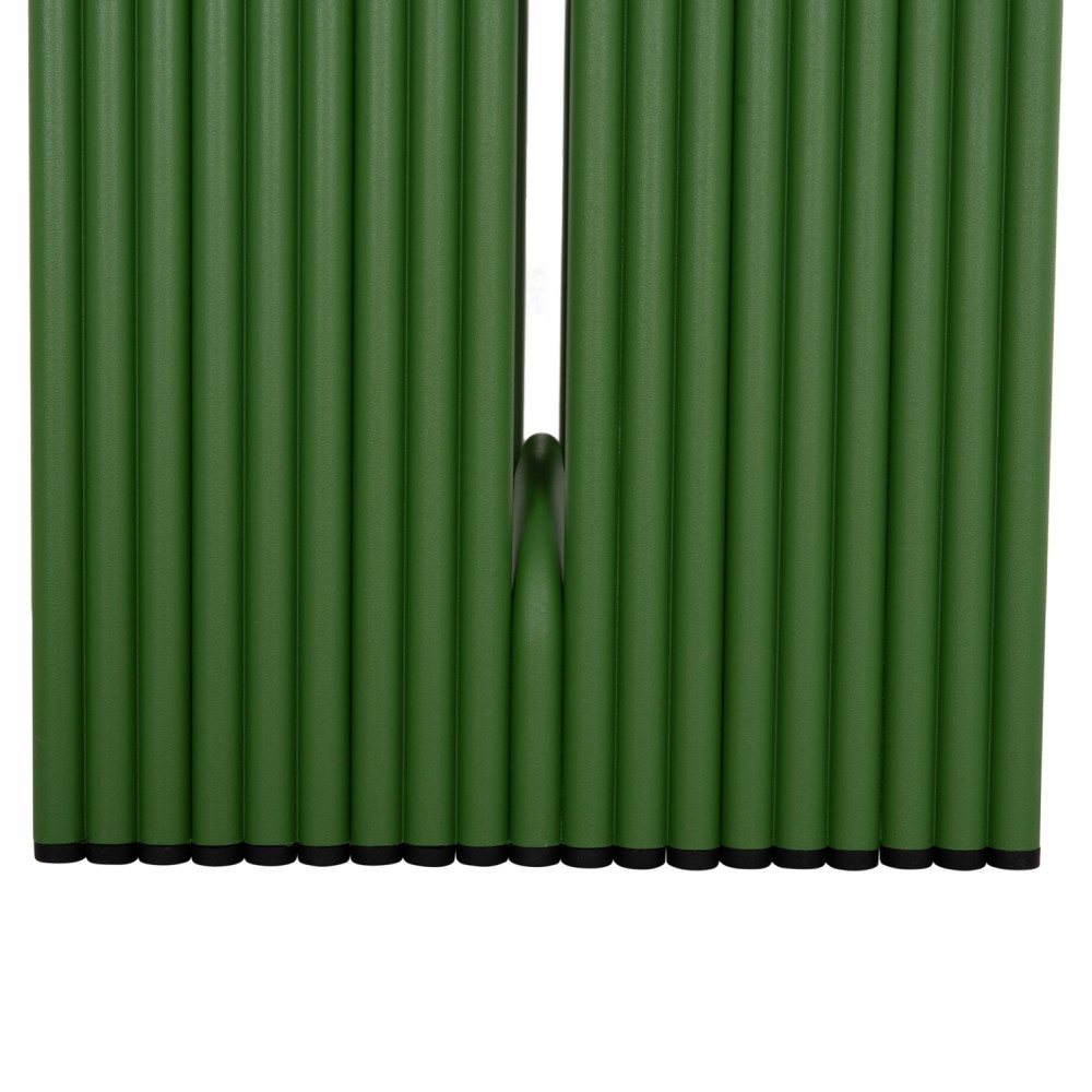 Σκαμπό χαμηλό "INTREPID" από αλουμίνιο σε χρώμα πράσινο 40x38x42.5