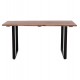 Τραπέζι τραπεζαρίας "FRIGGO" από ξύλο/μέταλλο σε χρώμα φυσικό/μαύρο 160x80x76