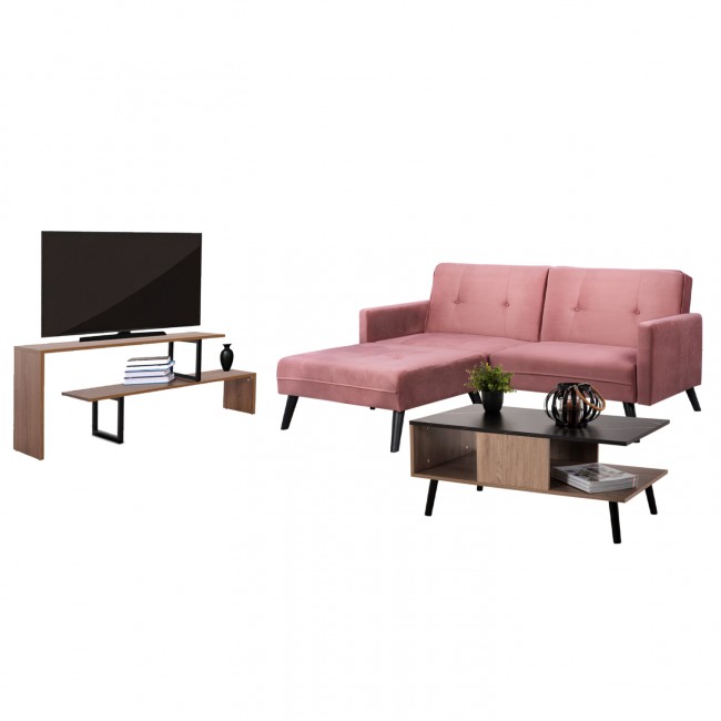 Φοιτητικό πακέτο 3τμχ σε χρώμα σάπιο μήλο/καρυδί/μαύρο μαρμάρου