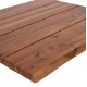 Επιφάνεια τραπεζιού ορθογώνια από μασίφ ξύλο ακακίας σε χρώμα φυσικό 140x80x3.5