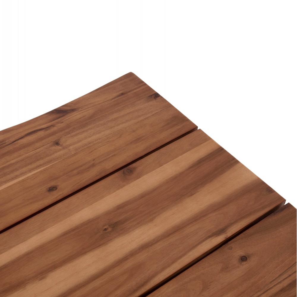 Επιφάνεια τραπεζιού ορθογώνια από μασίφ ξύλο ακακίας σε χρώμα φυσικό 200x100x3.5