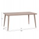 Τραπέζι εξωτερικού χώρου "HIGER" από αλουμίνιο σε χρώμα καπουτσίνο 160x90x78
