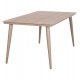 Τραπέζι εξωτερικού χώρου "HIGER" από αλουμίνιο σε χρώμα καπουτσίνο 160x90x78