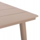 Τραπέζι εξωτερικού χώρου "HIGER" από αλουμίνιο σε χρώμα καπουτσίνο 160x90x78