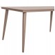 Τραπέζι εξωτερικού χώρου "HIGER" από αλουμίνιο σε χρώμα καπουτσίνο 160x90x78