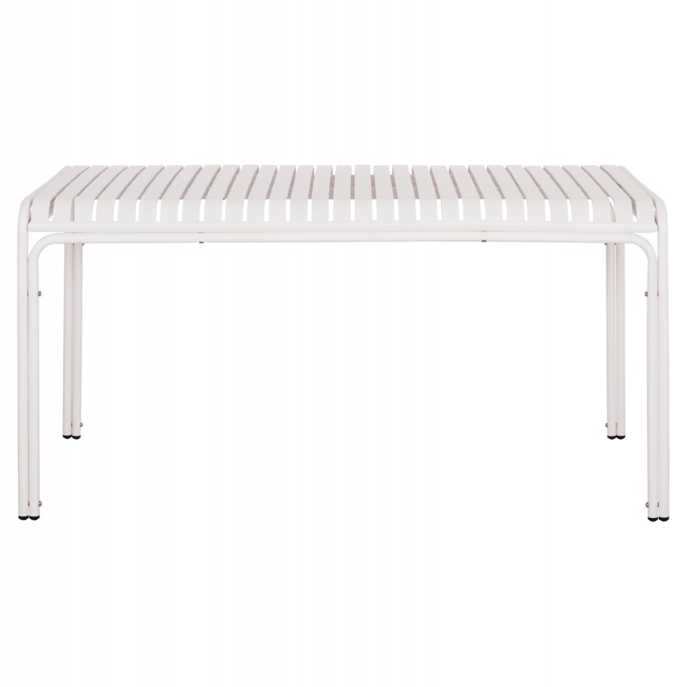 Τραπέζι εξωτερικού χώρου "RACHEL" από αλουμίνιο σε χρώμα λευκό 150x80x75