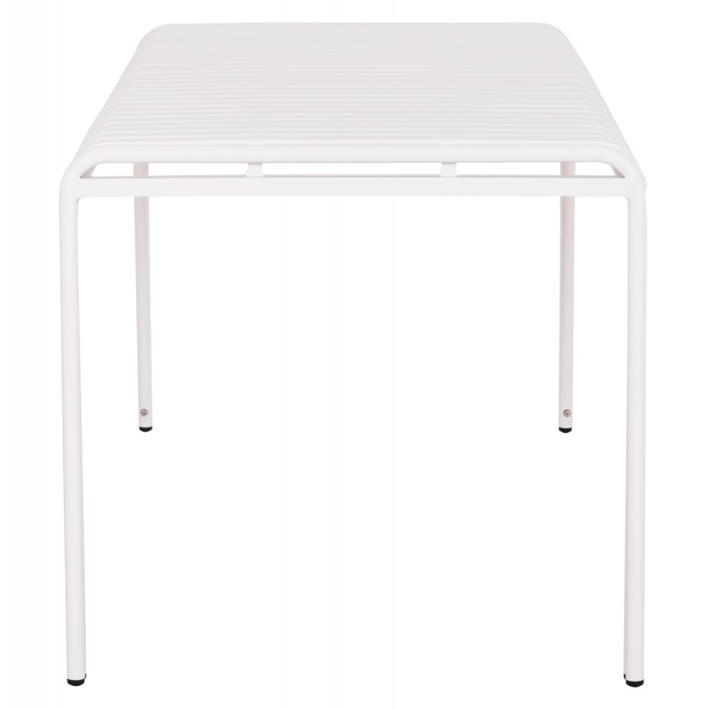 Τραπέζι εξωτερικού χώρου "RACHEL" από αλουμίνιο σε χρώμα λευκό 150x80x75