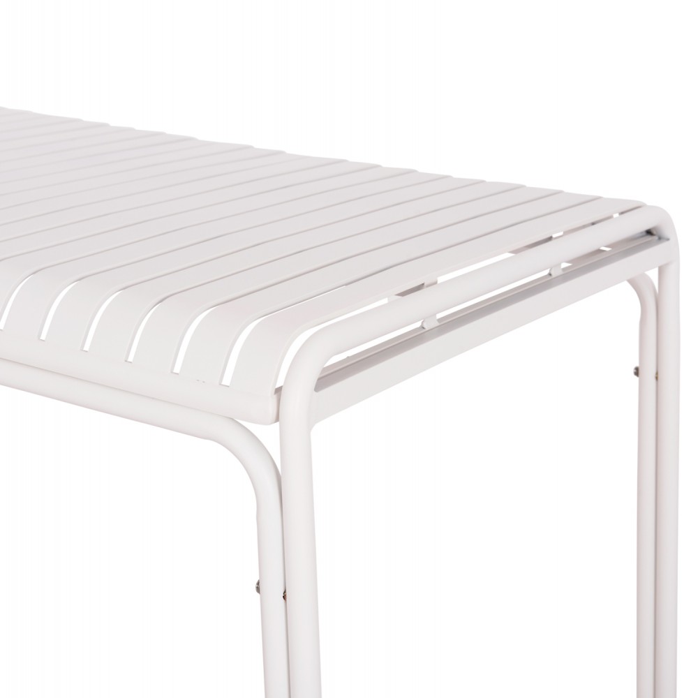 Τραπέζι εξωτερικού χώρου "RACHEL" από αλουμίνιο σε χρώμα λευκό 150x80x75