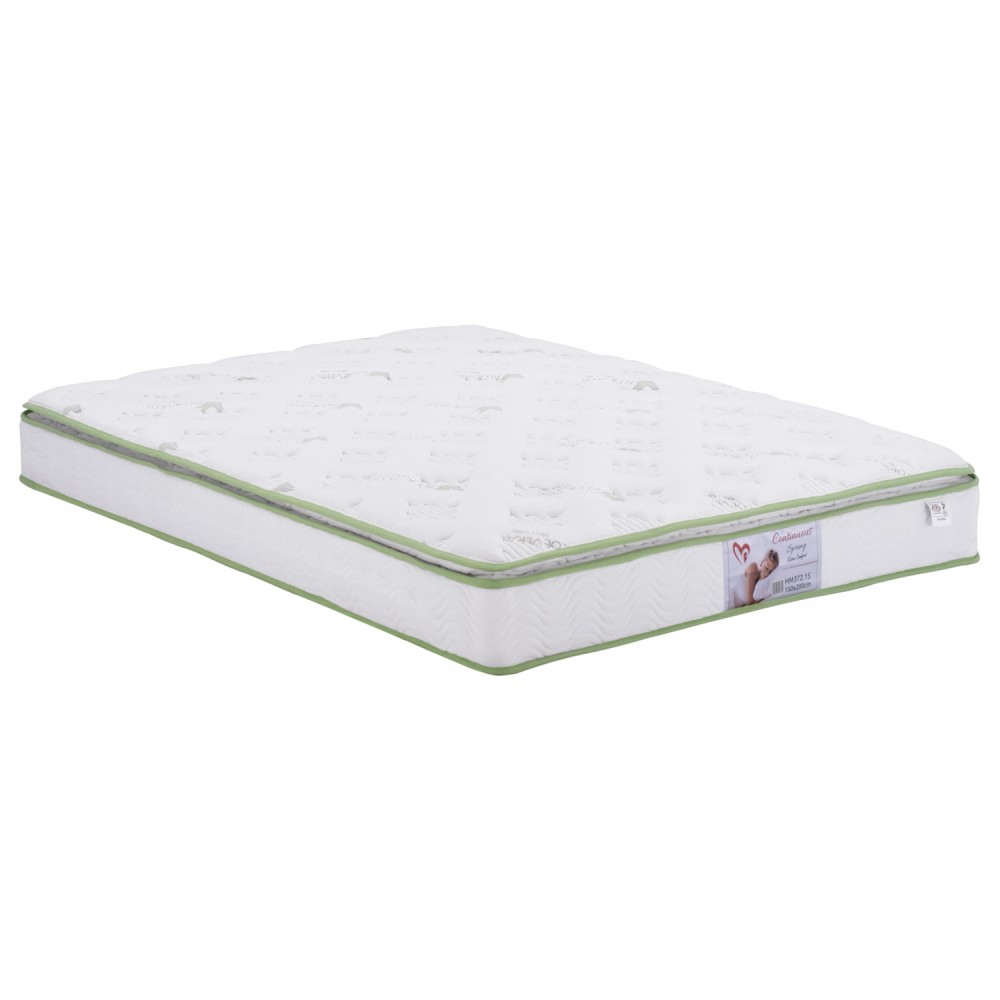 Κρεβάτι διπλό με στρώμα "ALLIE" με αποθηκευτικό χώρο από ύφασμα σε χρώμα γκρι 160x200