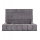 Κρεβάτι διπλό "RAMON" με αποθηκευτικό χώρο από ύφασμα μπουκλέ σε χρώμα γκρι 160x200