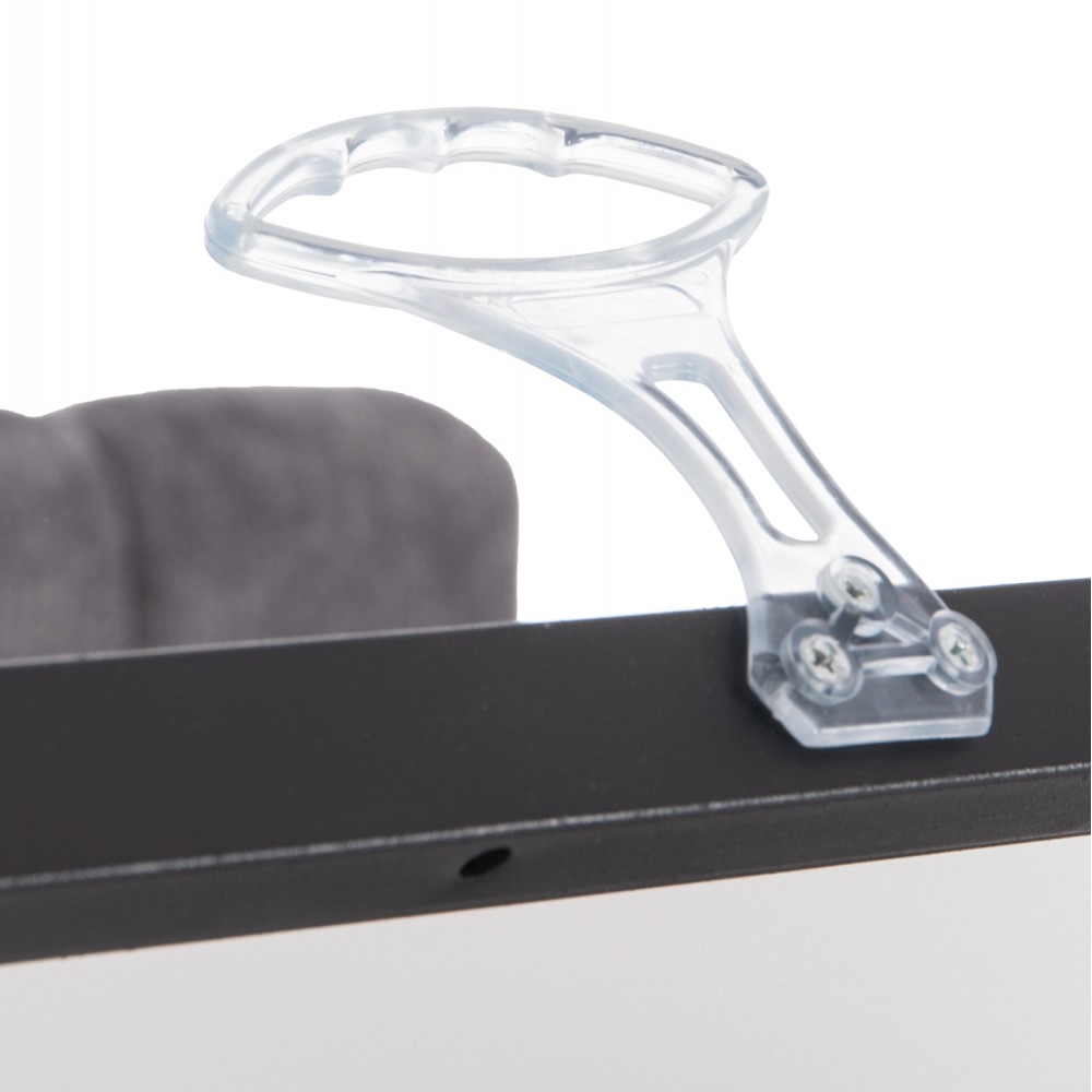 Κρεβάτι διπλό "RAMON" με αποθηκευτικό χώρο από ύφασμα μπουκλέ σε χρώμα γκρι 160x200