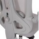 Πολυθρόνα γραφείου "BARNET" από ύφασμα mesh/μέταλλο/nylon σε χρώμα γκρι/χρωμίου 61x62x123