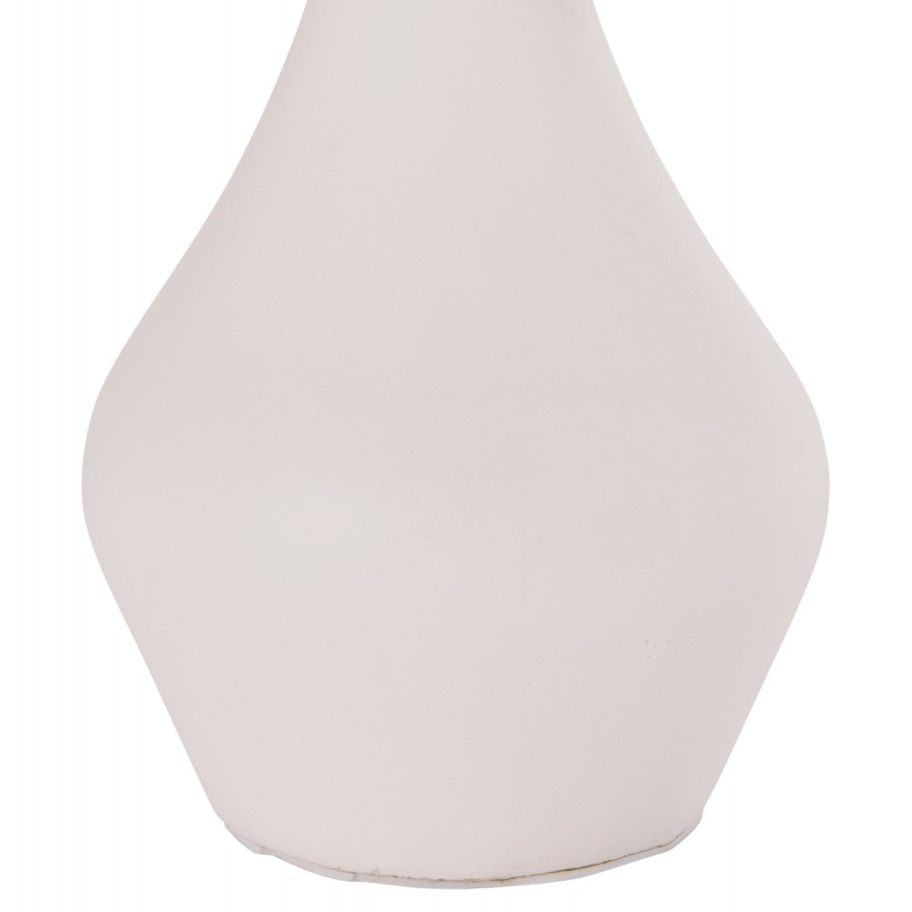 Επιτραπέζιο διακοσμητικό βάζο "DENI" από fiber cement σε χρώμα λευκό Φ15x27