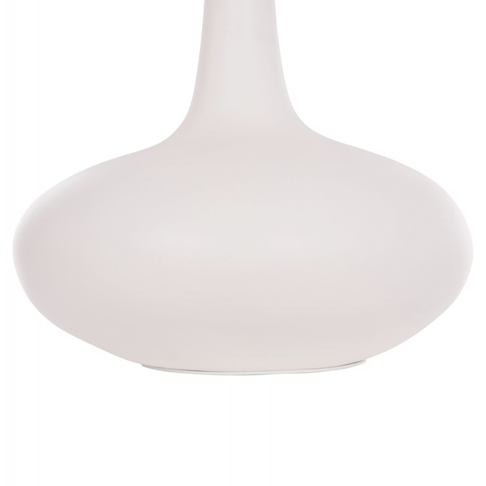 Επιτραπέζιο διακοσμητικό βάζο "DENI" από fiber cement σε χρώμα λευκό Φ30x29.5