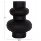 Επιτραπέζιο διακοσμητικό βάζο "LEMA" από τερακότα σε χρώμα μαύρο Φ22x29