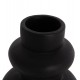 Επιτραπέζιο διακοσμητικό βάζο "LEMA" από τερακότα σε χρώμα μαύρο Φ22x29